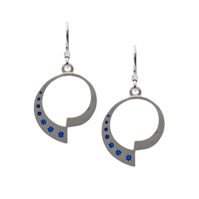 Pendientes Fractalverse - Plata Esmaltada