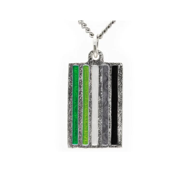 Collar con la bandera del ORGULLO Arromántico