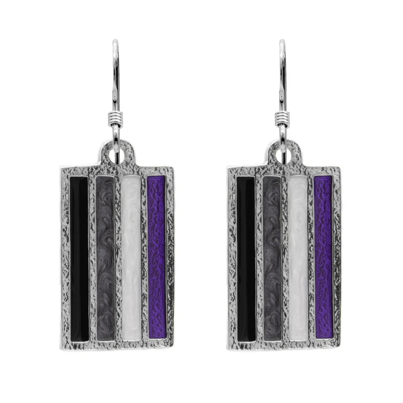 Pendientes Bandera Asexual PRIDE