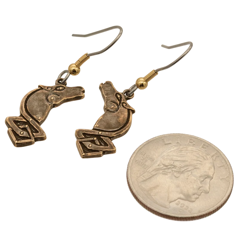EOWYN ™ de ROHAN ™ Pendientes de caballo de doncella escudera