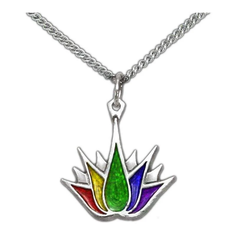 Collar o alfiler de tatuaje de loto ORGULLO
