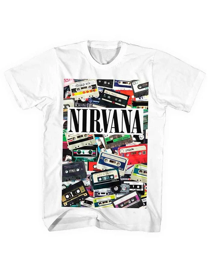 Nirvana - Camiseta "Cassettes" Unisex