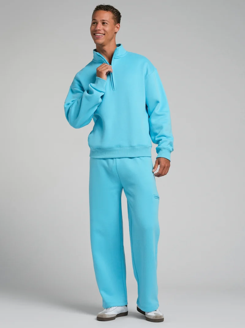 Neon Basic Quarter Zip Mock Neck
