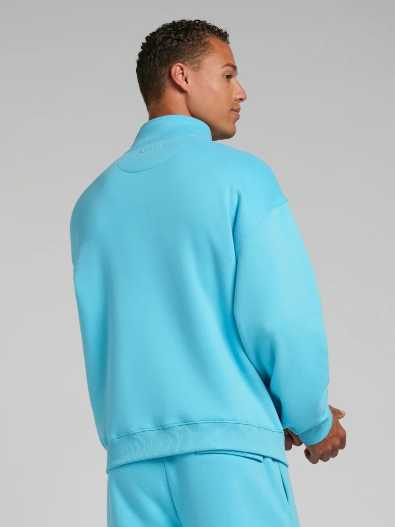 Neon Basic Quarter Zip Mock Neck