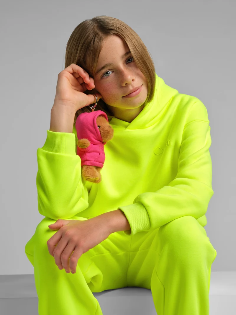 Neon Minimalist Kids Hoodie