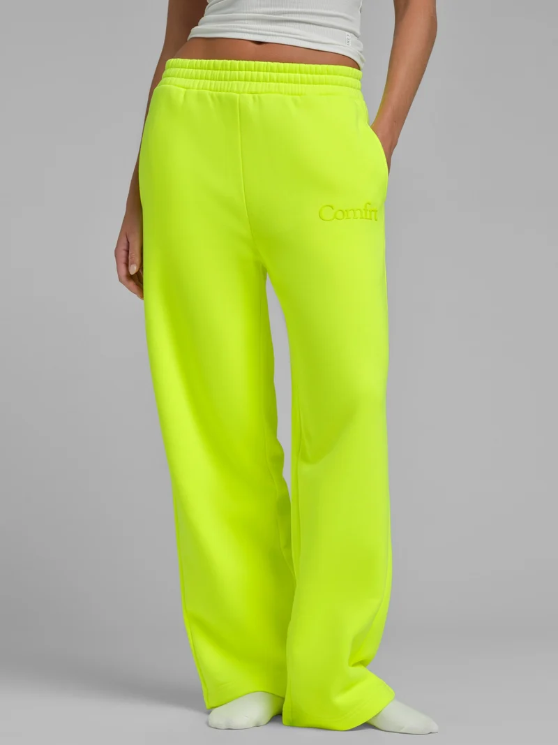 Neon Minimalist Straight Leg Sweatpants