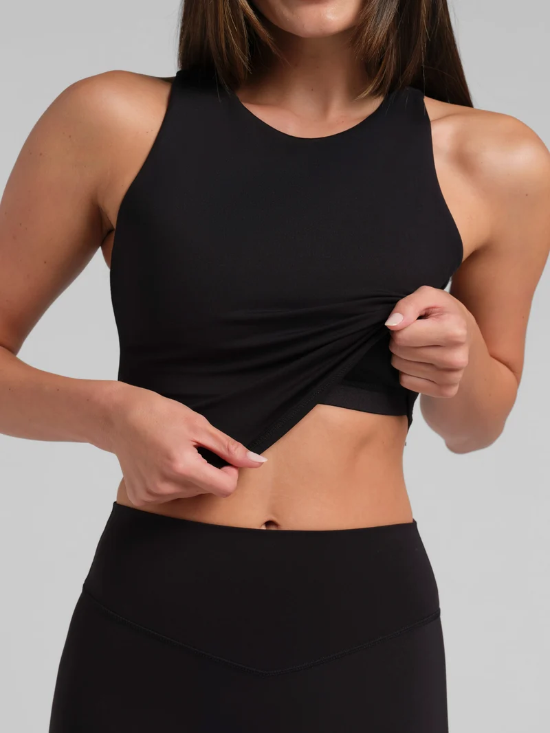 ComfrtCore™ 2.0 High Neck Crop Tank