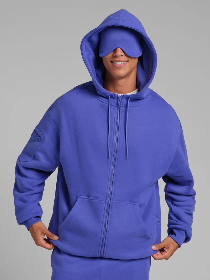 Neon Airplane Mode Zip Hoodie – Mega
