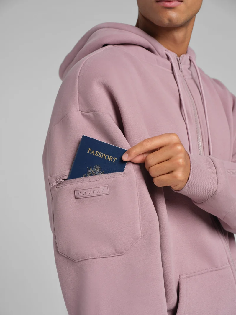 VIP Airplane Mode Travel Zip Hoodie – Mega