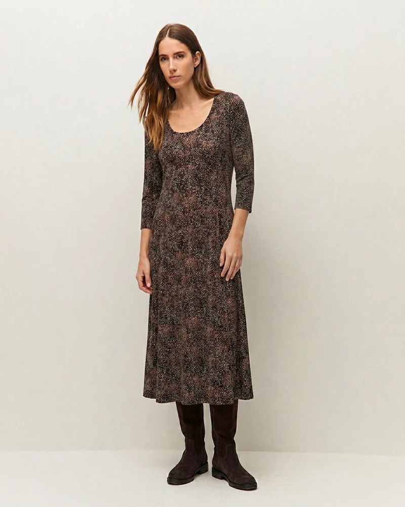 Vestido midi estampado