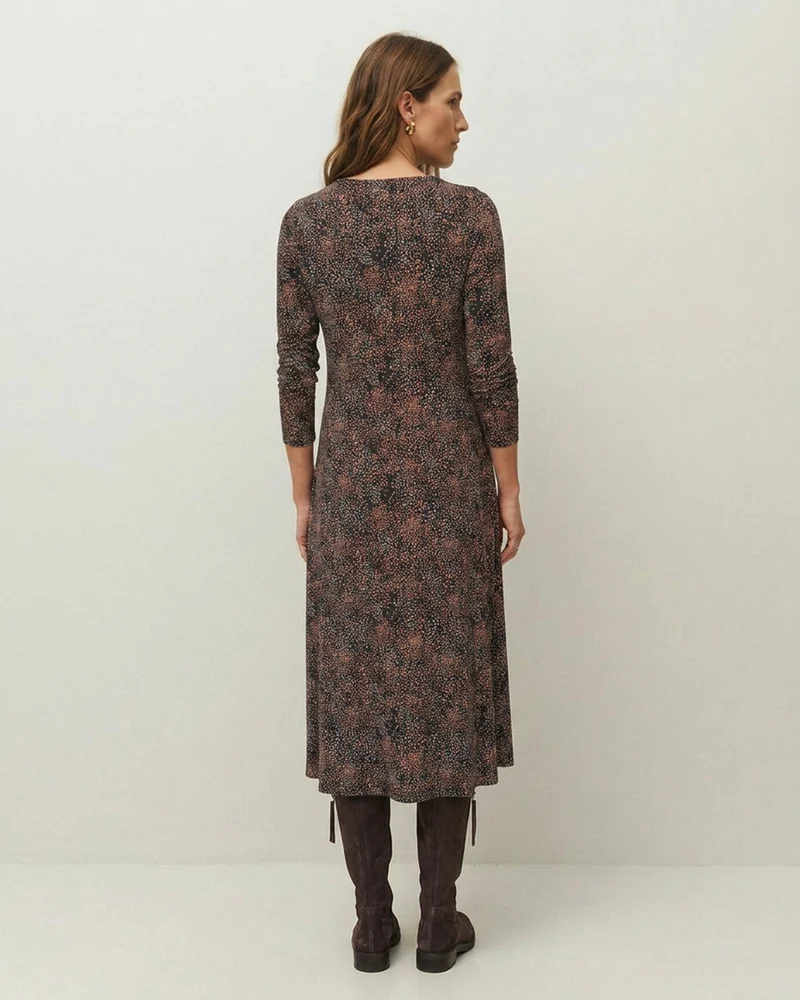 Vestido midi estampado