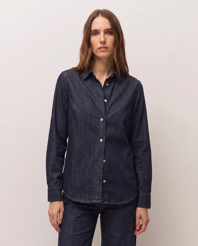 Camisa efecto denim