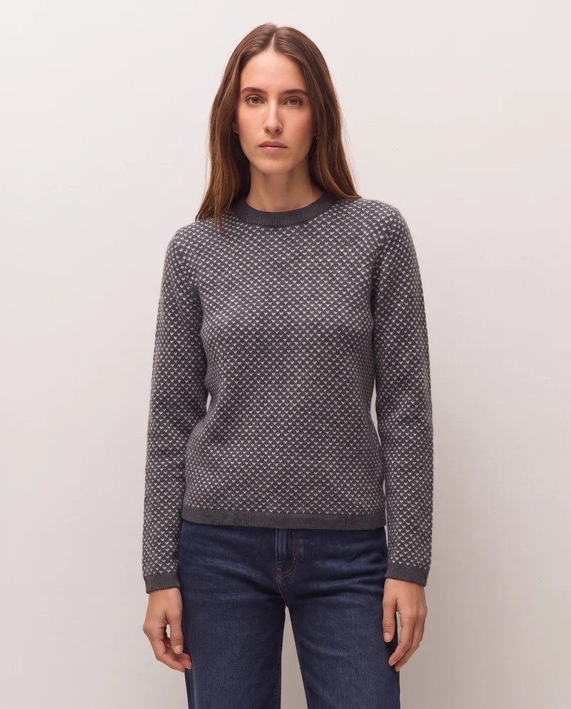 Jersey de jacquard geometrico
