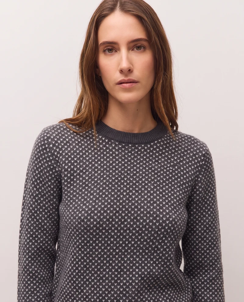Jersey de jacquard geometrico