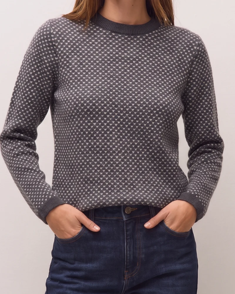 Jersey de jacquard geometrico