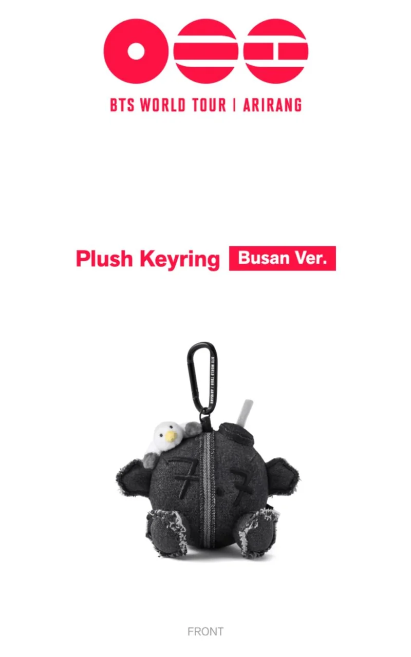 BTS - PLUSH KEYRING & MAGNET (WORLD TOUR 'ARIRANG' OFFICIAL MD)