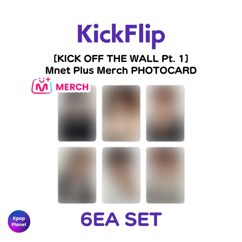 KickFlip Mnet Plus Merch PHOTOCARD [ KICK OFF THE WALL Pt. 1 ]