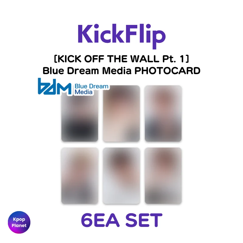 KickFlip Blue Dream Media PHOTOCARD [ KICK OFF THE WALL Pt. 1 ]