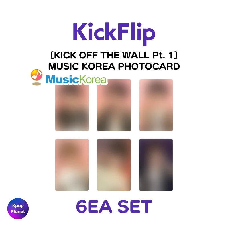 KickFlip MUSIC KOREA PHOTOCARD [ KICK OFF THE WALL Pt. 1 ]
