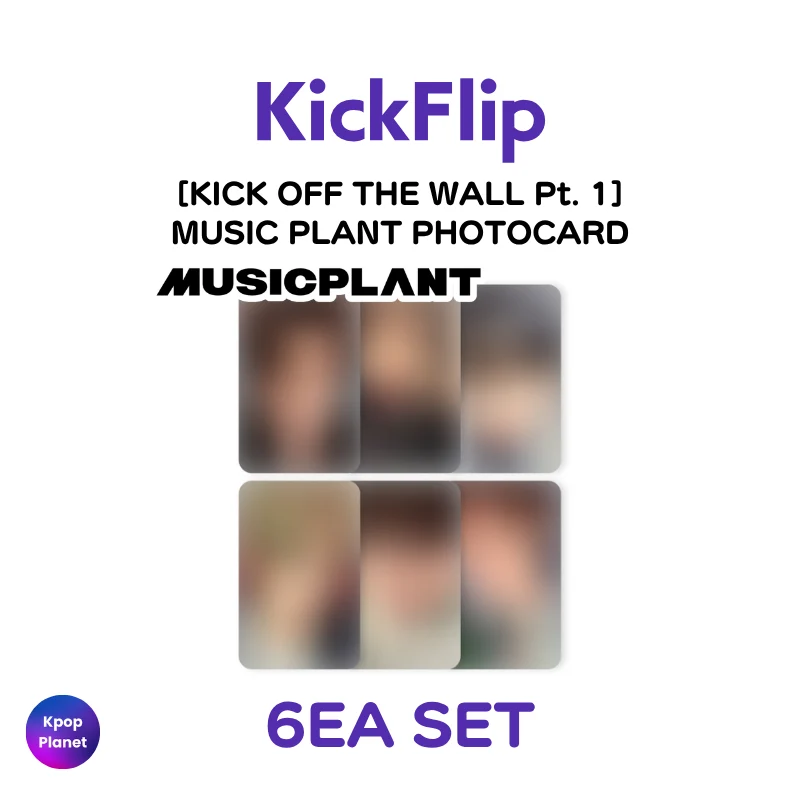 KickFlip MUSIC PLANT PHOTOCARD [ KICK OFF THE WALL Pt. 1 ]