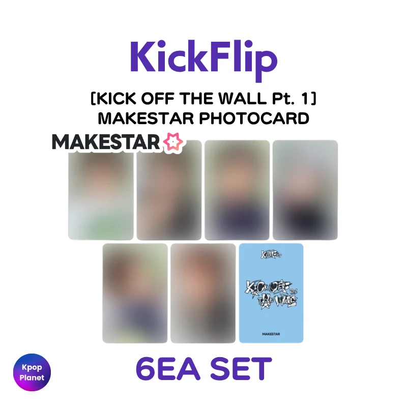 KickFlip MAKESTAR PHOTOCARD [ KICK OFF THE WALL Pt. 1 ]