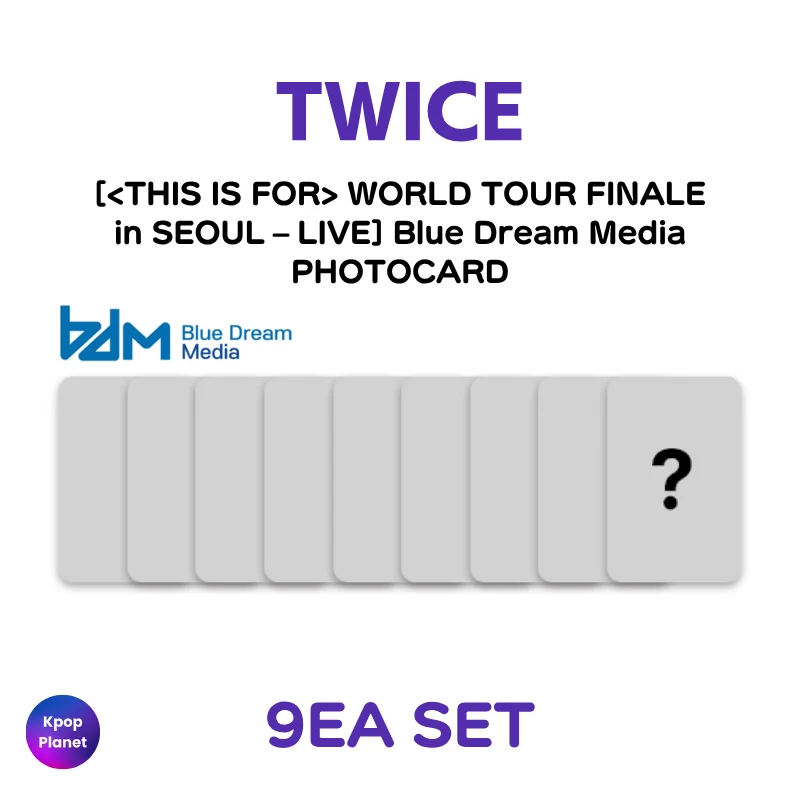 TWICE Blue Dream Media PHOTOCARD WORLD TOUR FINALE in SEOUL – LIVE (Special LP ver.)