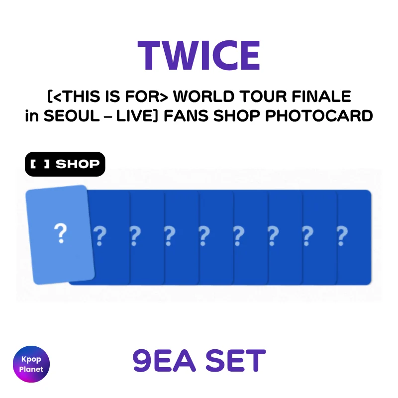 TWICE FANS SHOP PHOTOCARD WORLD TOUR FINALE in SEOUL – LIVE (Special LP ver.)