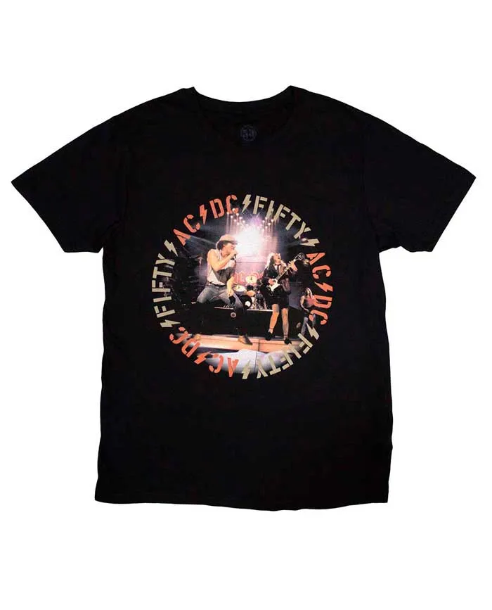 AC/DC - Camiseta "Live! (Especial 50 Aniversario)" Unisex