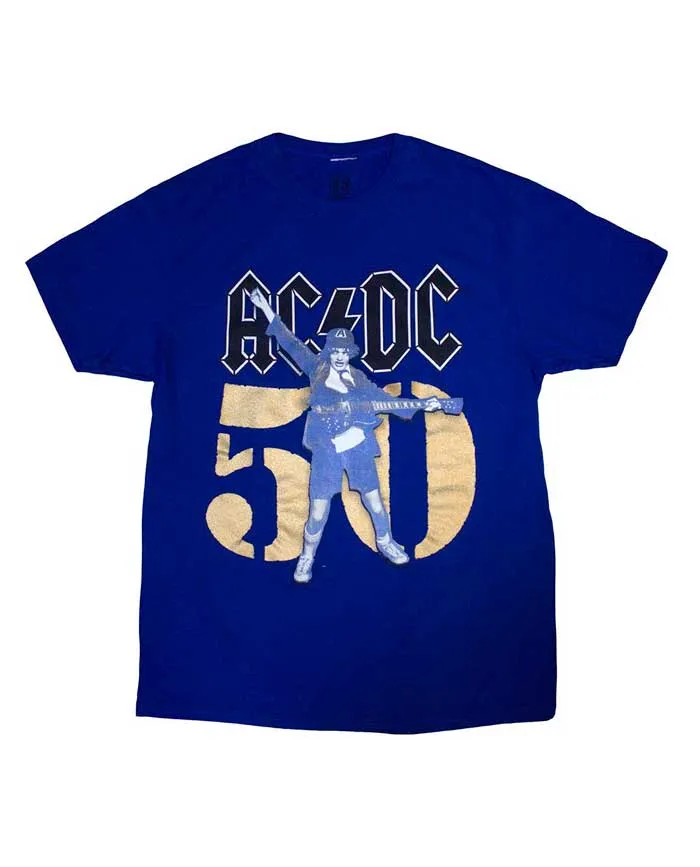 AC/DC - Camiseta "Gold Fifty (Especial 50 Aniversario)" Unisex