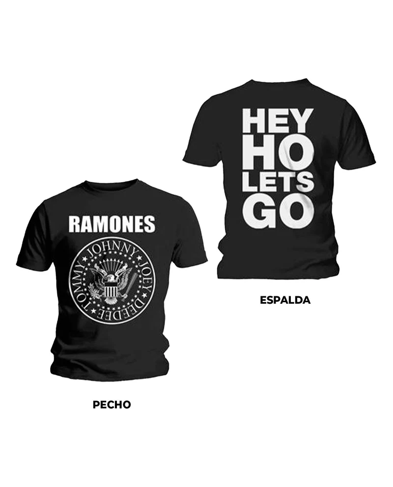 Ramones - Camiseta "Hey Ho (Front & Back)" Unisex