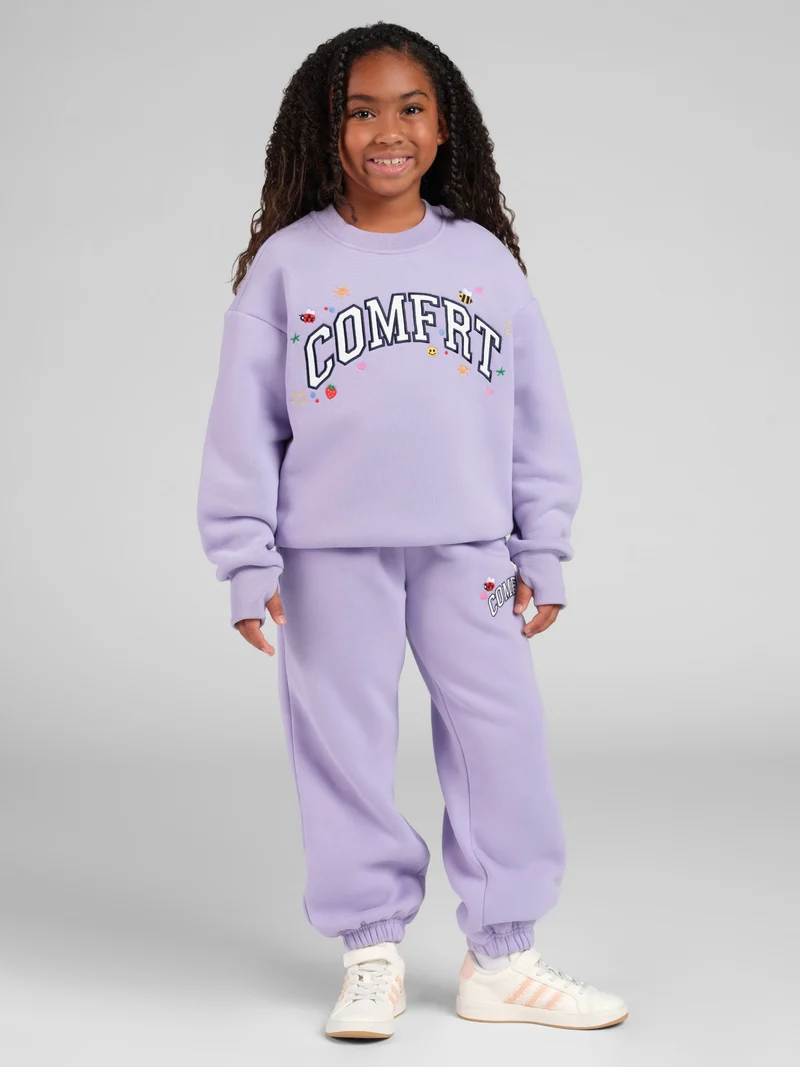 Varsity Kids Applique Crew