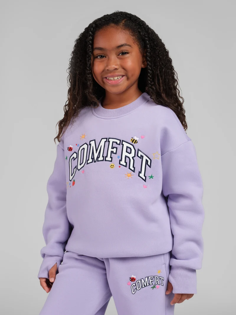 Varsity Kids Applique Crew