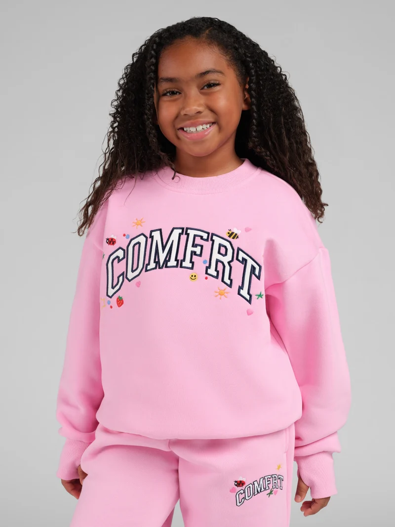 Varsity Kids Applique Crew