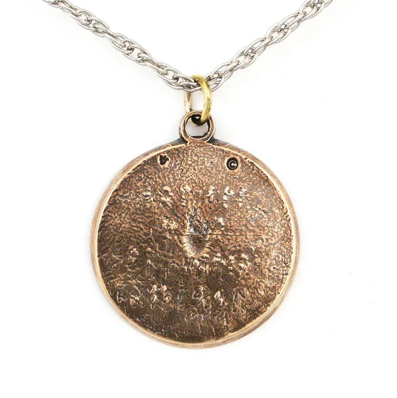 Collar Vegvisir Rune Compass - Bronce