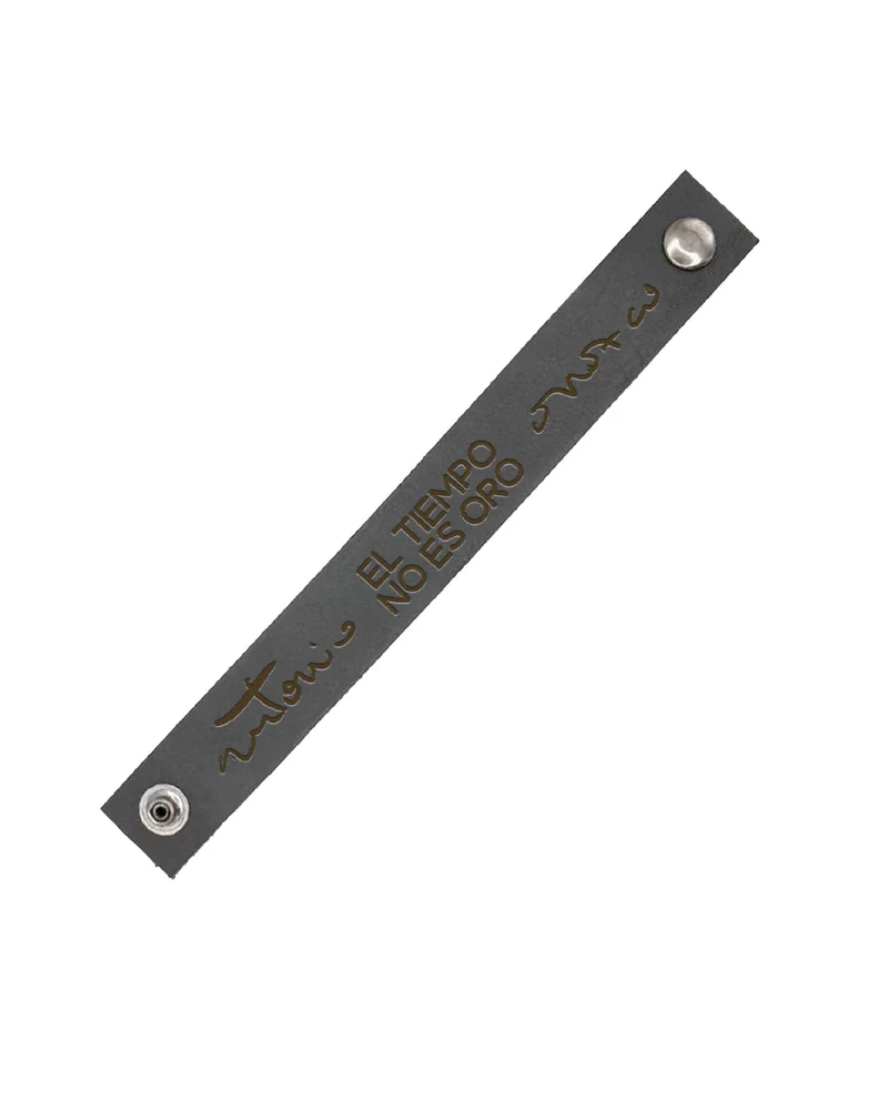 Antonio Orozco - Pulsera de Cuero "El Tiempo No es Oro"