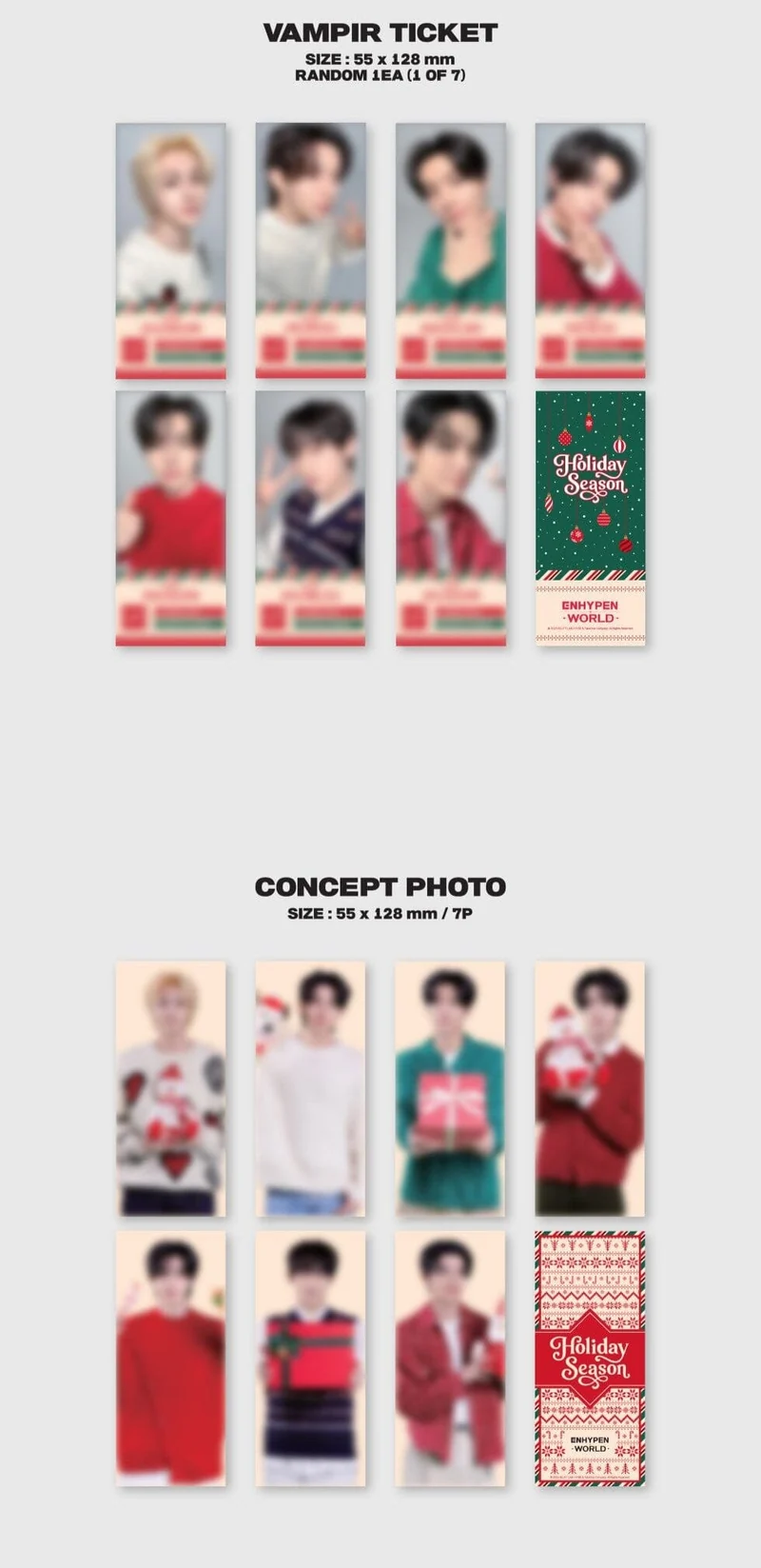 ENHYPEN - WORLD COUPON CARD COLLECTION (HOLIDAY SEASON BASIC VER.)