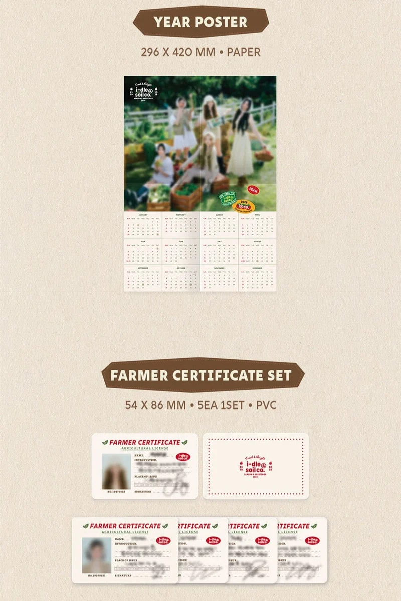 i-dle - 2026 SEASON'S GREETING + POB APPLE MUSIC PHOTOCARD