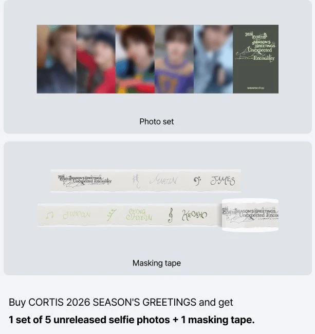 CORTIS - 2026 SEASON’S GREETINGS + POB WEVERSE GIFT