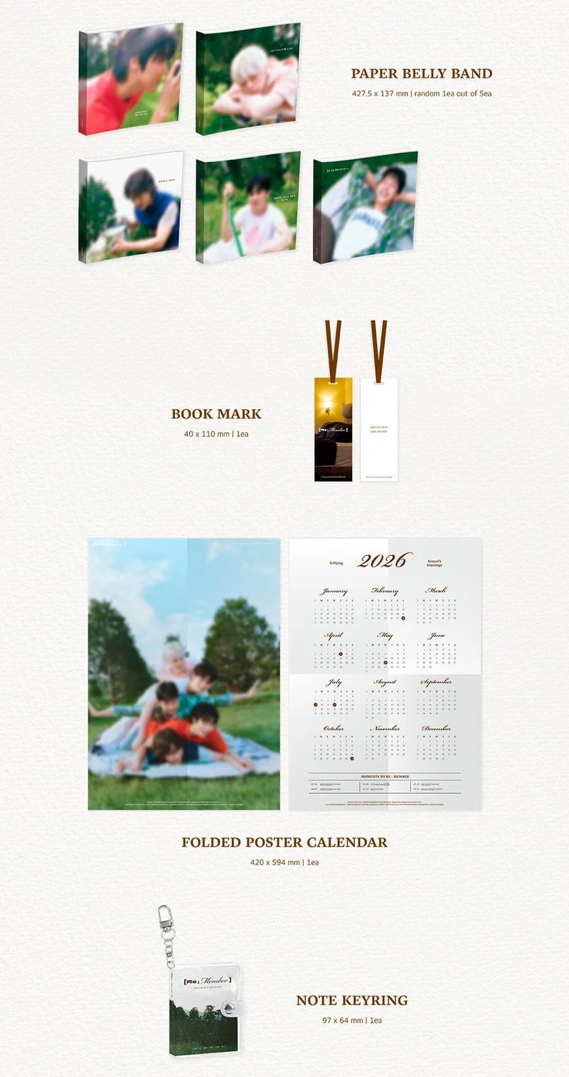 N.FLYING - 2026 SEASON'S GREETINGS + POB APPLE MUSIC PHOTOCARD