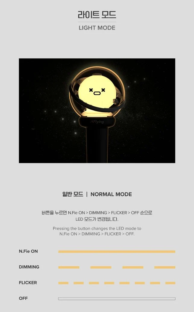 N.FLYING - LIGHT STICK OFICIAL VER.2