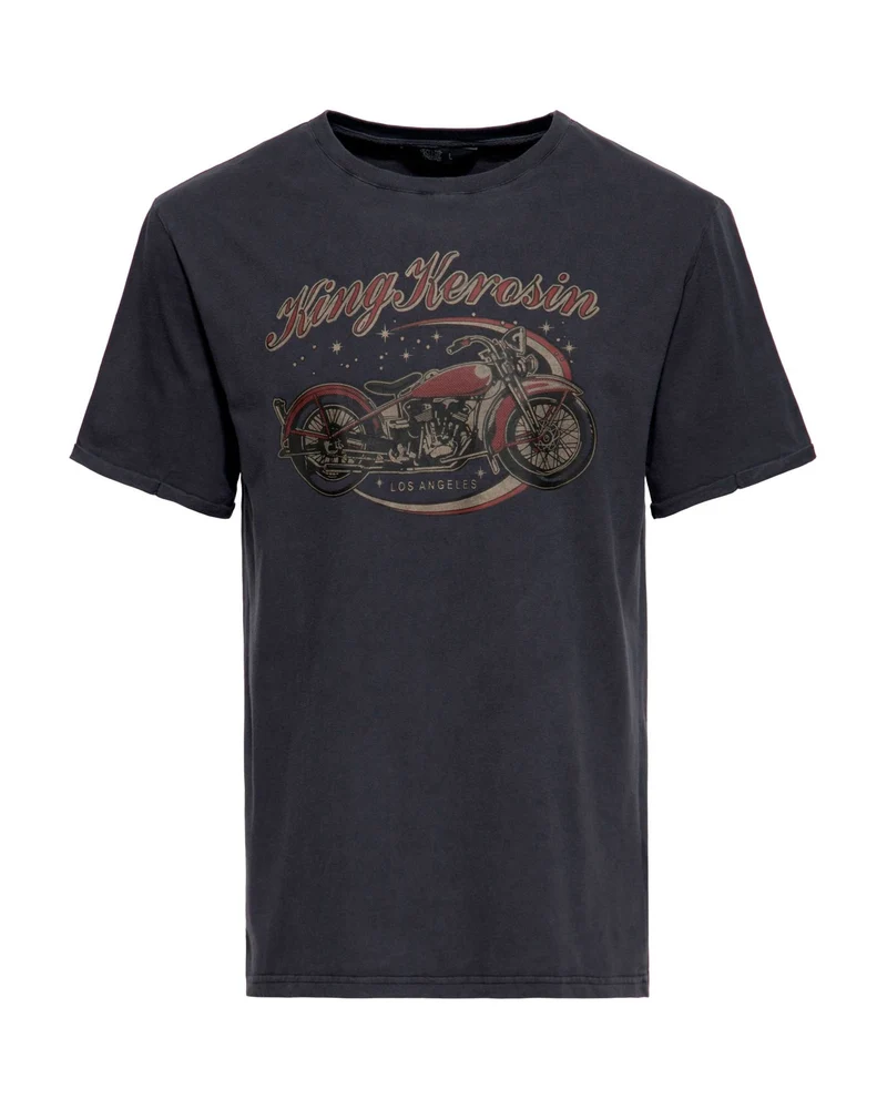 King Kerosin - Camiseta "Bobber" Unisex Negra