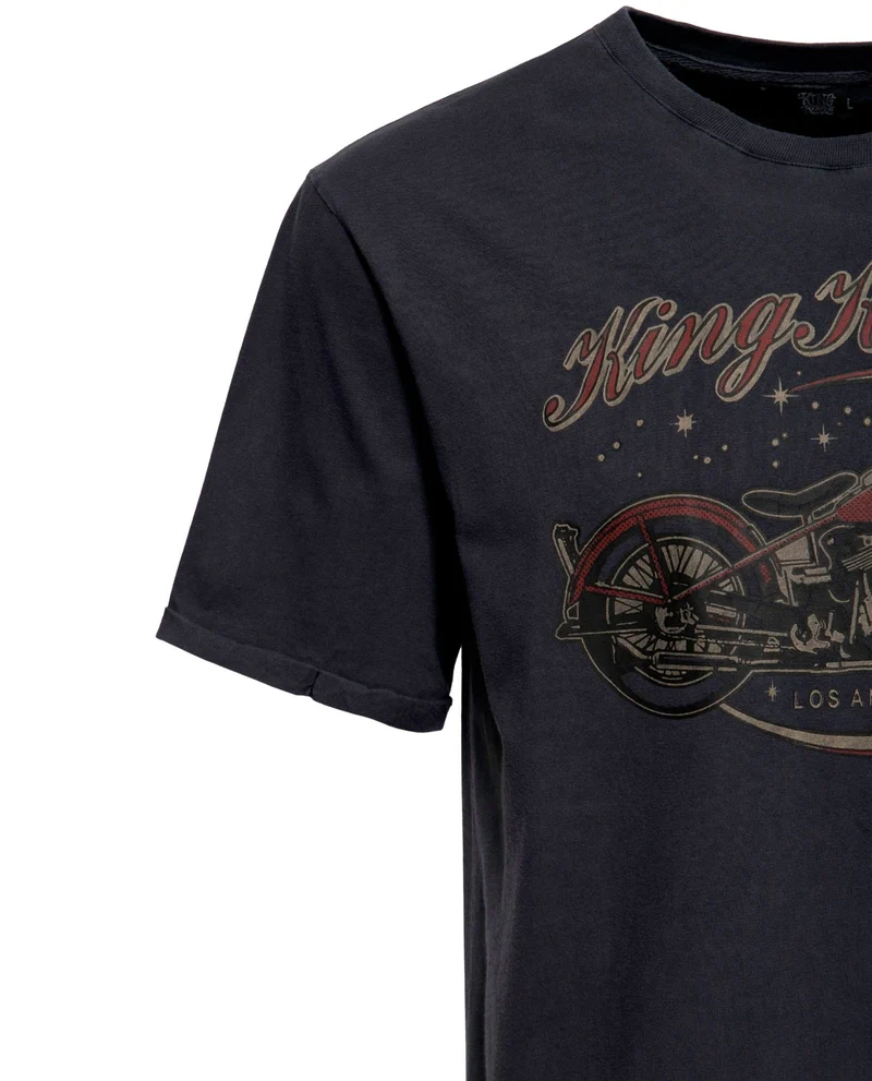 King Kerosin - Camiseta "Bobber" Unisex Negra