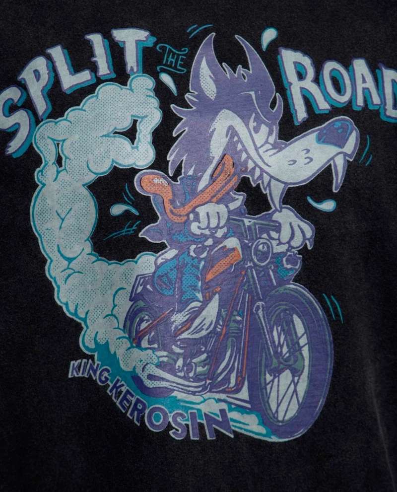 King Kerosin - Camiseta "Split Road" Unisex