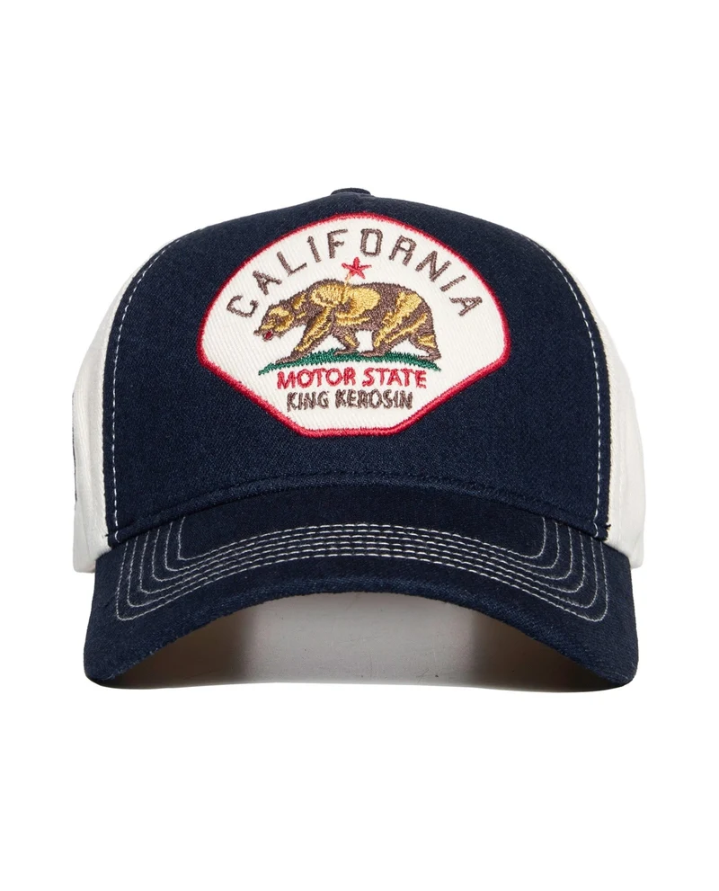 King Kerosin - Gorra "Motor State Denim" Bordada