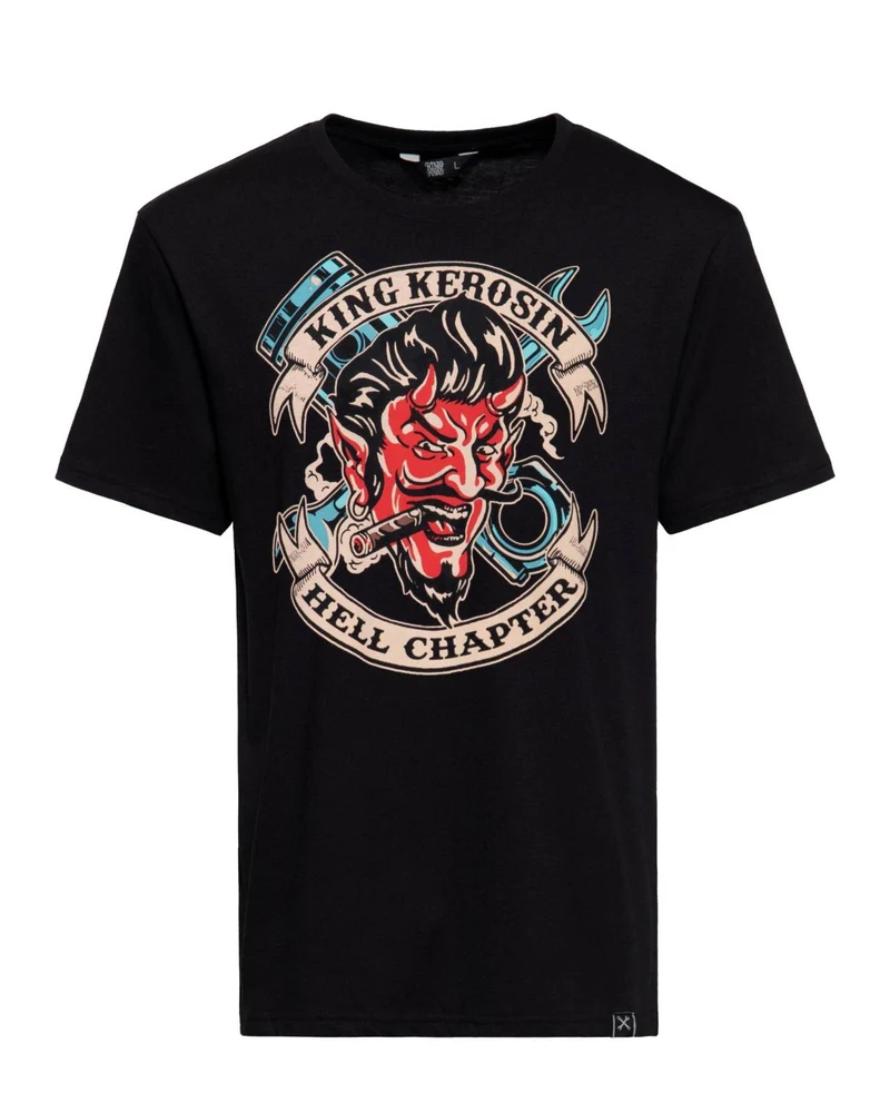 King Kerosin - Camiseta "Hell Chapter Devil" Unisex