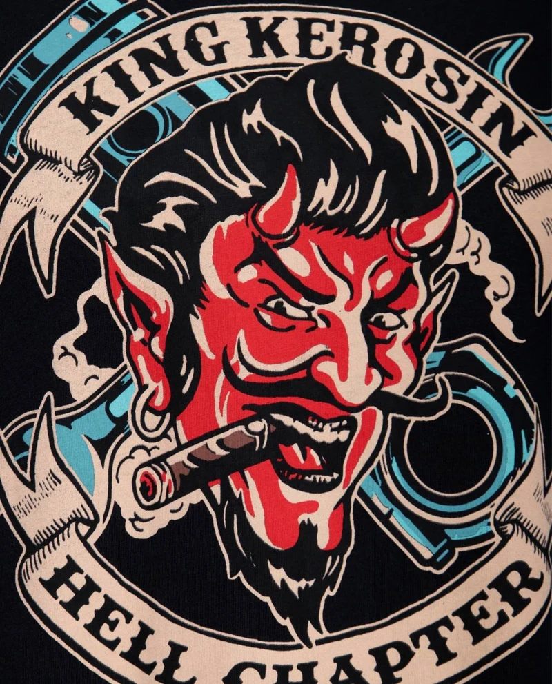 King Kerosin - Camiseta "Hell Chapter Devil" Unisex