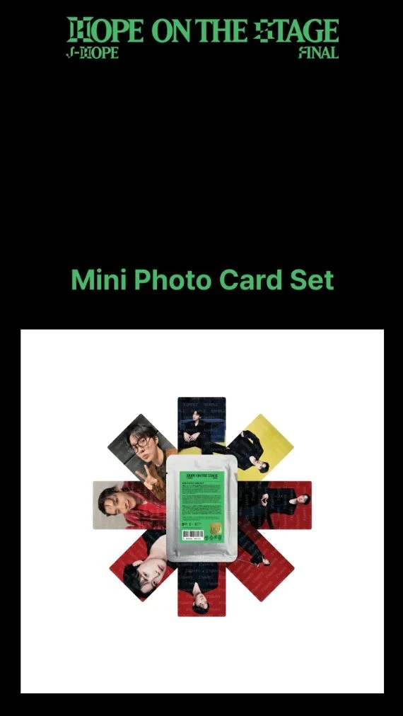 J-HOPE (BTS) - MINI PHOTO CARD SET (J-HOPE TOUR 'HOPE ON THE STAGE FINAL' MD)