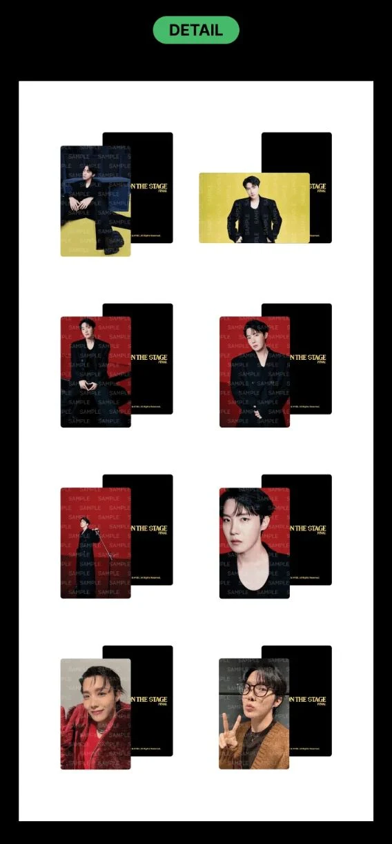 J-HOPE (BTS) - MINI PHOTO CARD SET (J-HOPE TOUR 'HOPE ON THE STAGE FINAL' MD)