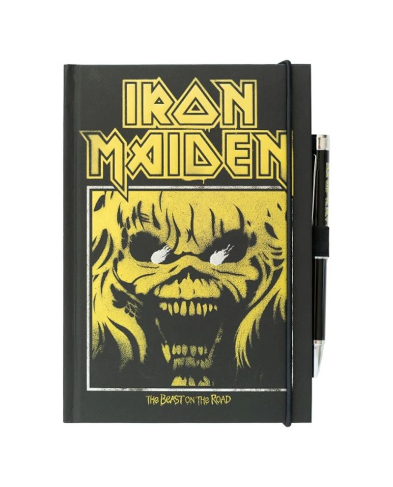 Iron Maiden - Cuaderno A5 premiun con bolígrafo proyector "Iron Maiden"