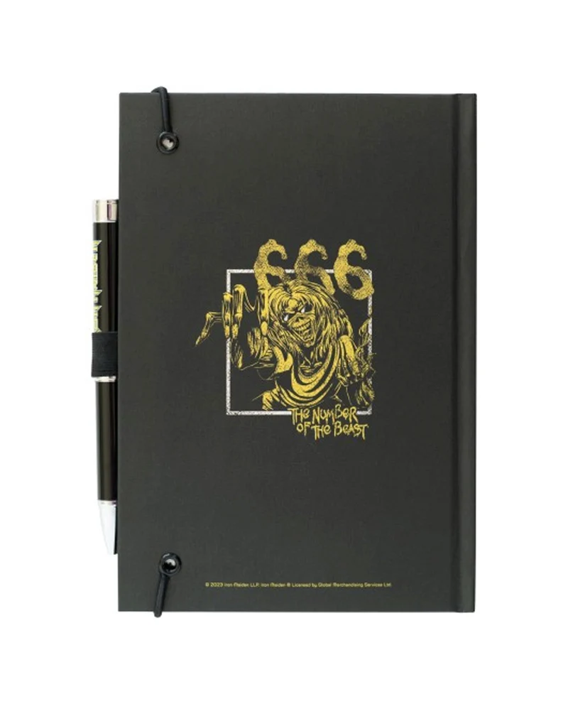 Iron Maiden - Cuaderno A5 premiun con bolígrafo proyector "Iron Maiden"